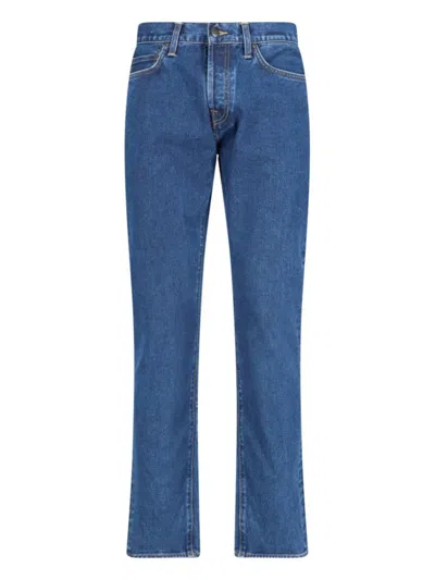 Carhartt "klondike Pant" Straight Jeans In Blue