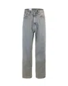 Carhartt Landon Blue Trousers In Gray