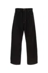 Carhartt Brandon Wide Leg Denim Trousers In Black
