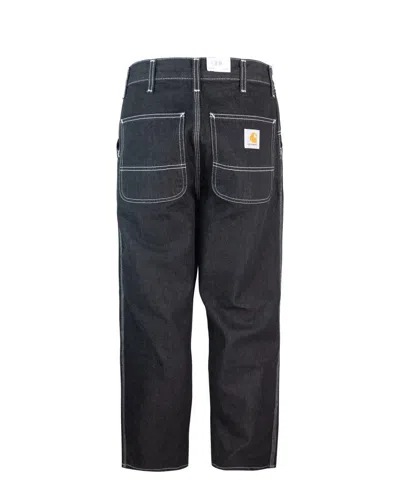 Carhartt Newel Pant Maitland Denim Blue One Wash In Black