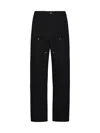 Carhartt Double Knee Organic Cotton Denim Jeans In Black Rinsed