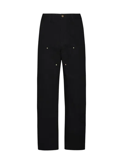 Carhartt Double Knee Organic Cotton Denim Jeans In Black