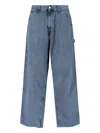 Carhartt Og Single Knee Wide-leg Jeans In Blue