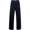 Carhartt Mens Blue Brandon Wide-leg Relaxed-fit Denim Jeans Xl In Blue