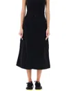 Carhartt Black Jet Midi Skirt In Black