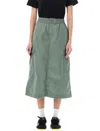 Carhartt W' Jet Cargo Midi Skirt In Park Rinsed Green