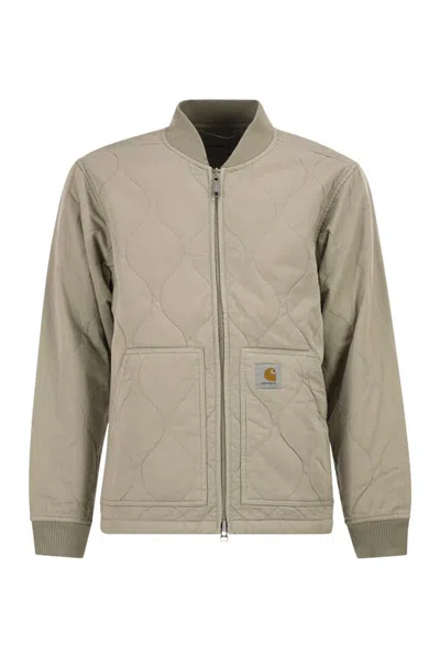 Carhartt Kylan Liner - Cotton Bomber Jacket In Beige