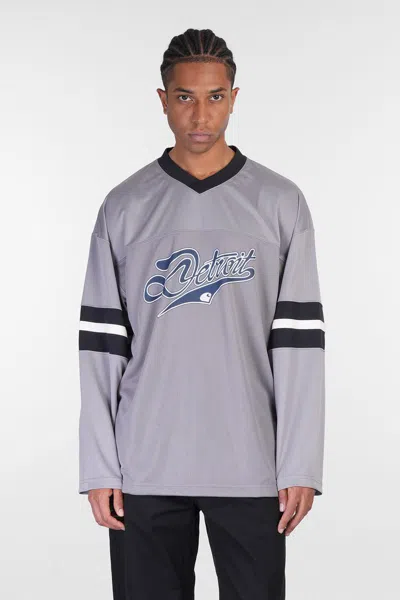 Carhartt Wip L-s Detroit Mesh T-shirt In Gray