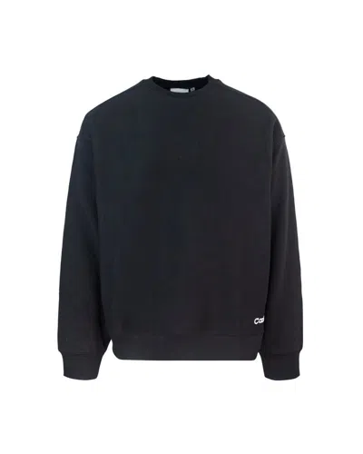 Carhartt Felpa Label Script Nera In Black
