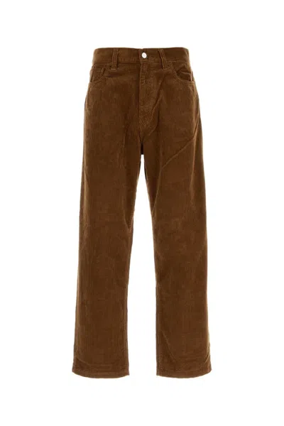 Carhartt Wip Landon Corduroy Pant In Brown