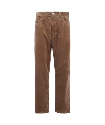 Carhartt Wip Landon Corduroy Pants In Blue