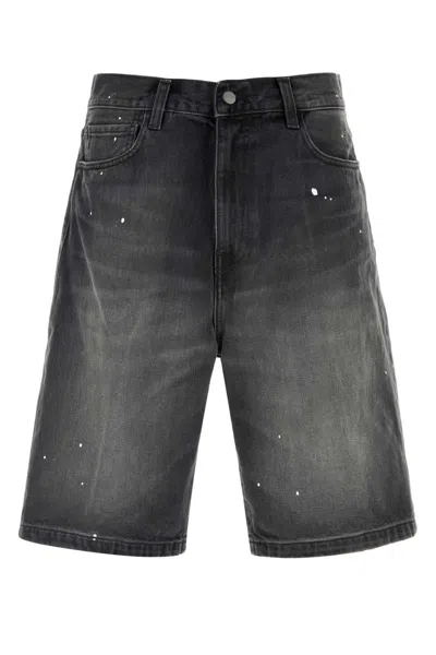 Carhartt Wip Landon Denim Short In Pattern