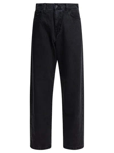 Carhartt Wip Dark Grey Denim Landon Jeans In Gray