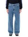 Carhartt Loose Tapered Denim Pant Rivets In Blue