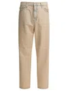 Carhartt Wip Cream Denim Landon Jeans In Neutral