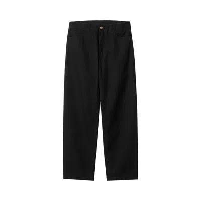 Pre-owned Carhartt Wip Landon Pants 'worn Bleached Black' | Men's Size 34