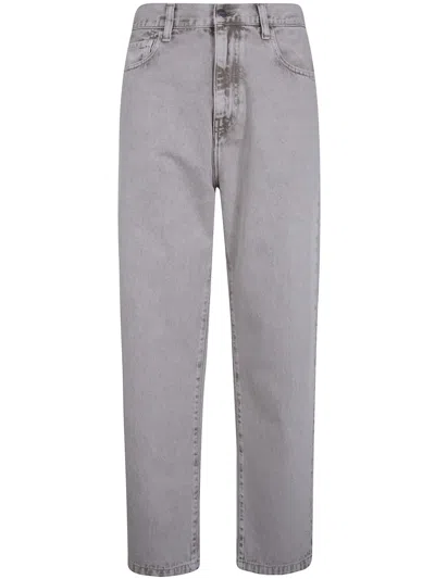 Carhartt Wip "landon Smithfield" Color Denim Pants In Gray