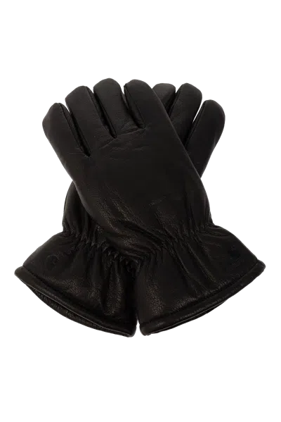 Carhartt Wip Leather Gloves In Black