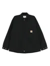 Carhartt Work In Progress Selby Cotton Canvas Button-up Shirt Jacket In 89xx Black