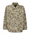 Carhartt Work In Progress Liam Camo Poplin Jacket In Nude