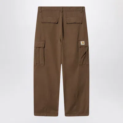 Carhartt Wip Liberica Rinsed Cole Cargo Pant In Brown