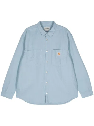 Carhartt Wip Light Blue Denim Walter Shirt Jac