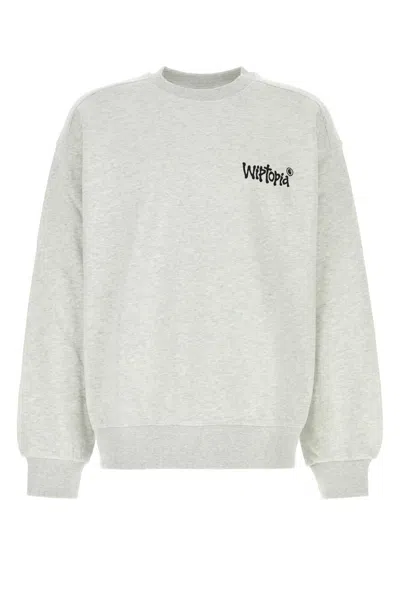 CARHARTT CARHARTT WIP LIGHT GREY COTTON BLEND WIPTOPIA SWEATSHIRT