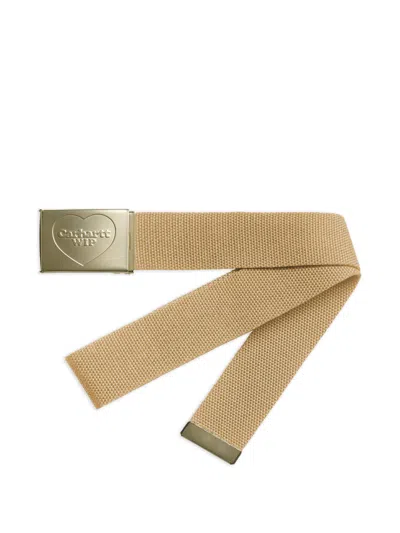 Carhartt Wip Logo Belt In Brown