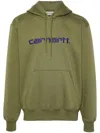 Carhartt Wip Hooded Sweat In Green