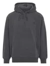 Carhartt Hooded Cotton Vista Sweater With Tonal Details And Logo Patch In Black