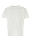 Carhartt Wip Logo Cotton T-shirt In White