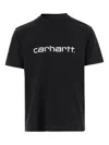 Carhartt Logo-print Crew-neck T-shirt In Black
