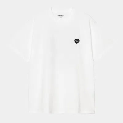 Carhartt Wip Logo Cotton T-shirt In White