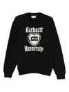 Carhartt Wip Logo Crewneck Sweatshirt In Black