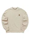 Carhartt Wip Logo Crewneck Sweatshirt In Neutral