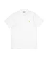 Carhartt Wip Logo Embroidered Short-sleeved Polo Shirt In White