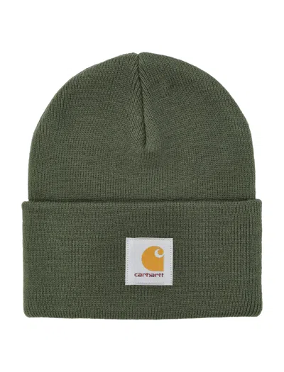 Carhartt Acrylic Rib Knit Watch Beanie Hat In Green