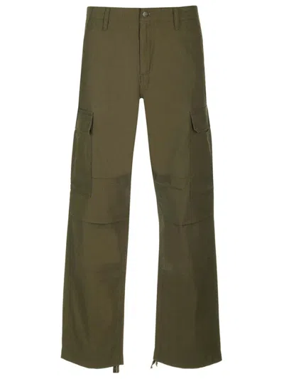 Carhartt Mid-rise Straight-leg Trousers In Green