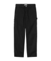 Carhartt Wip Logo-patch Trousers In Black