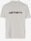 Carhartt Cotton T-shirt With Logo And Crew Neck In White