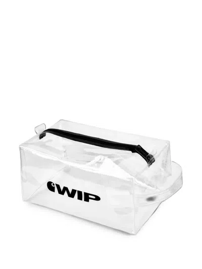 Carhartt Wip Logo-print Wash Bag In White