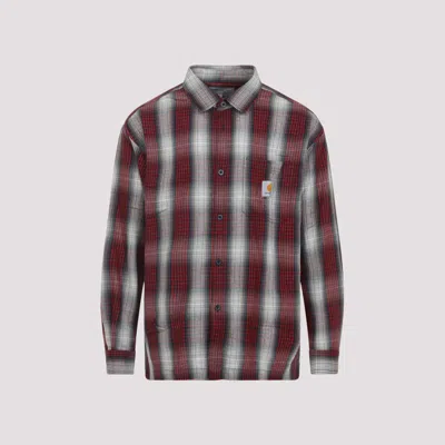 Carhartt Wip Long Sleeve Harlin Shirt For Men In Gray