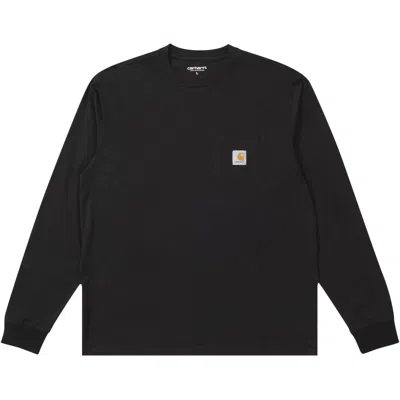 Pre-owned Carhartt Wip Long-sleeve Pocket T-shirt 'black'