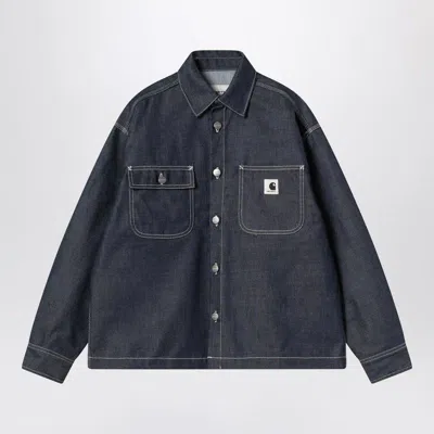 CARHARTT CARHARTT WIP LOUIS SHIRT JACKET IN BLUE DENIM