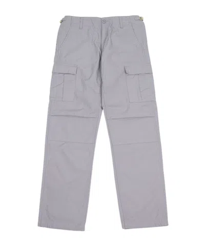 Carhartt Wip Low Rise Man Cargo Pants In Gray