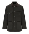 Carhartt Wip Lowis Chore Vitola Heather Jacket In Black