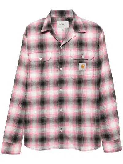 Carhartt Pink & Black Blanchard Check Shirt