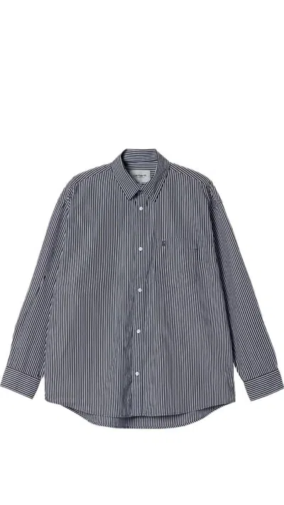 Carhartt Wip L/s Notus Shirt In Blue