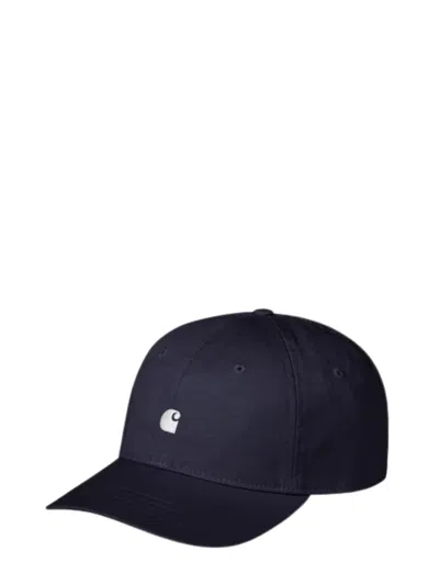 Carhartt Wip Madison Baseball Cap In Cotton Twill With Curved Visor In Black