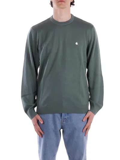 Carhartt Wip Madison Crewneck Knitted Jumper In Green
